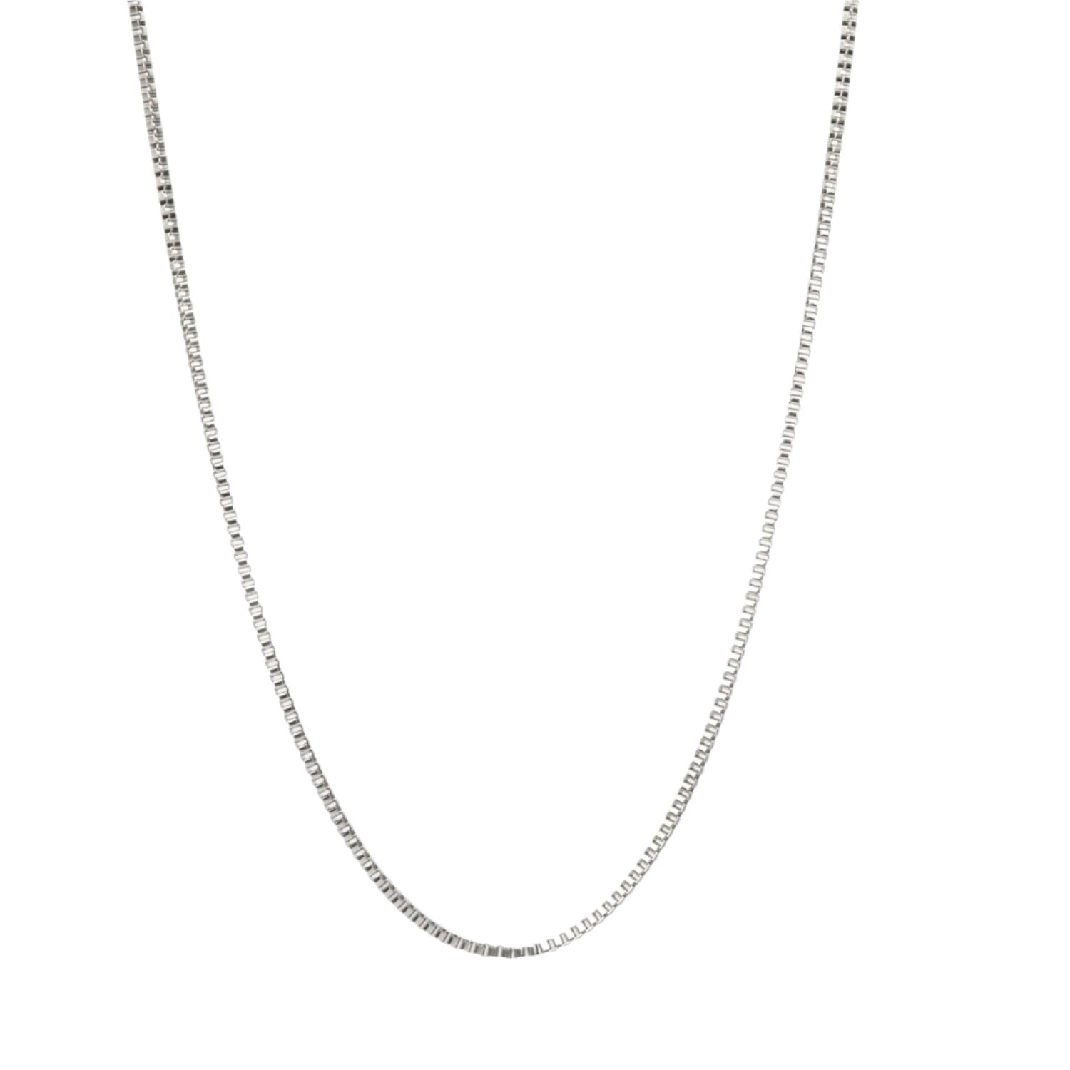 Box Chain Necklace Silver