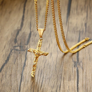 Crucifix Pendant with Necklace