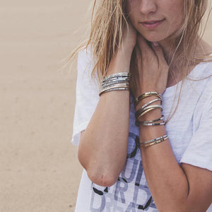 Engraved Custom Cuff Bracelet Gold