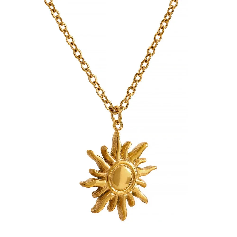 Sunny Side Up Gold Pendant Necklace