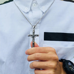 Crucifix Pendant with Necklace