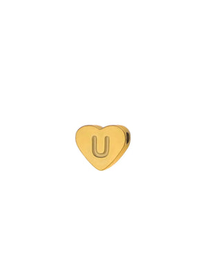 Minimalistic Heart Initial Necklace