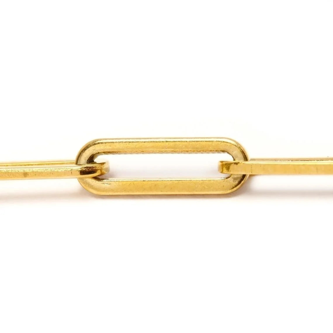 Paperclip Link Chain Necklace Silver