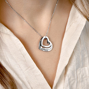 Personalized Heart Pendant Name Necklace Gold