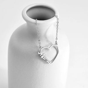 Single Heart Custom Name Necklace